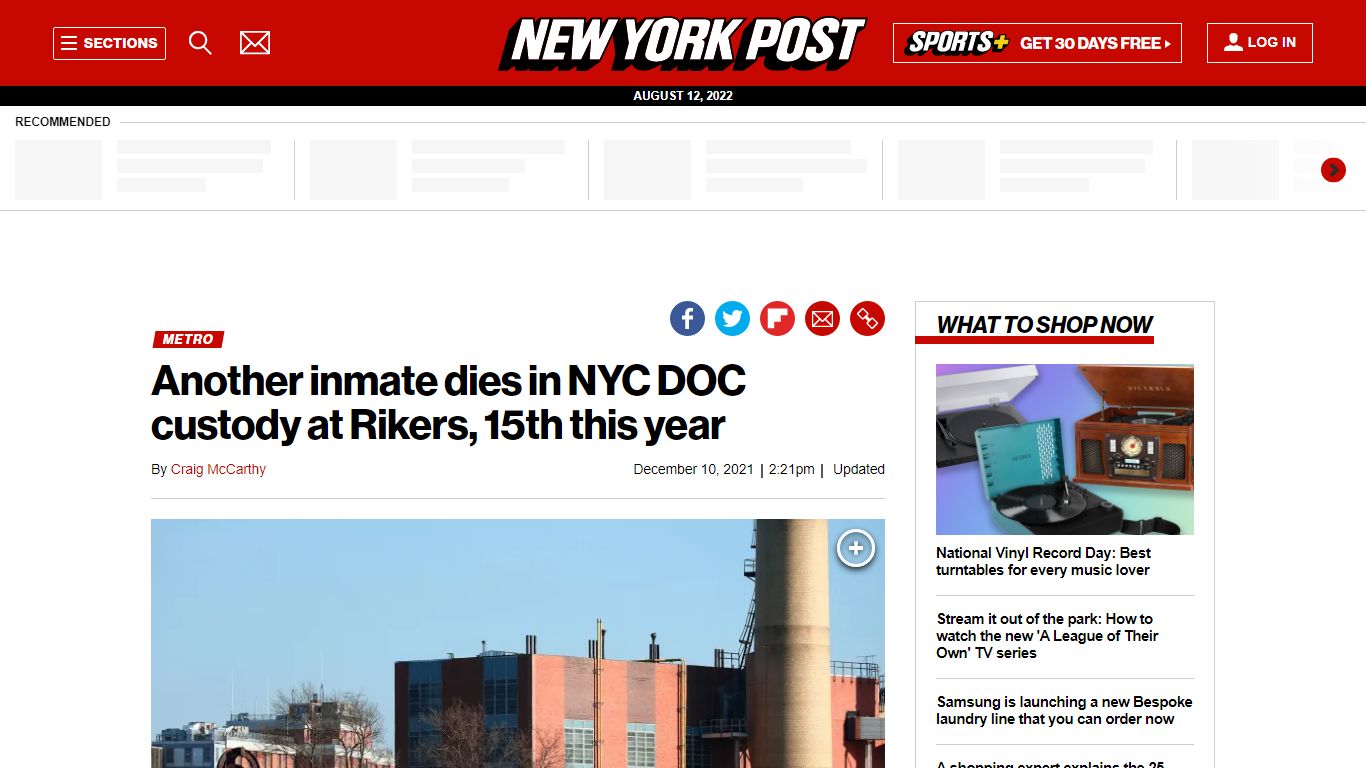 Another inmate dies in NYC DOC custody, the 15th this year